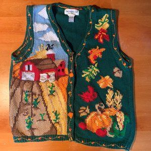 Vintage Sweater Vest (Fall/Farm Theme)